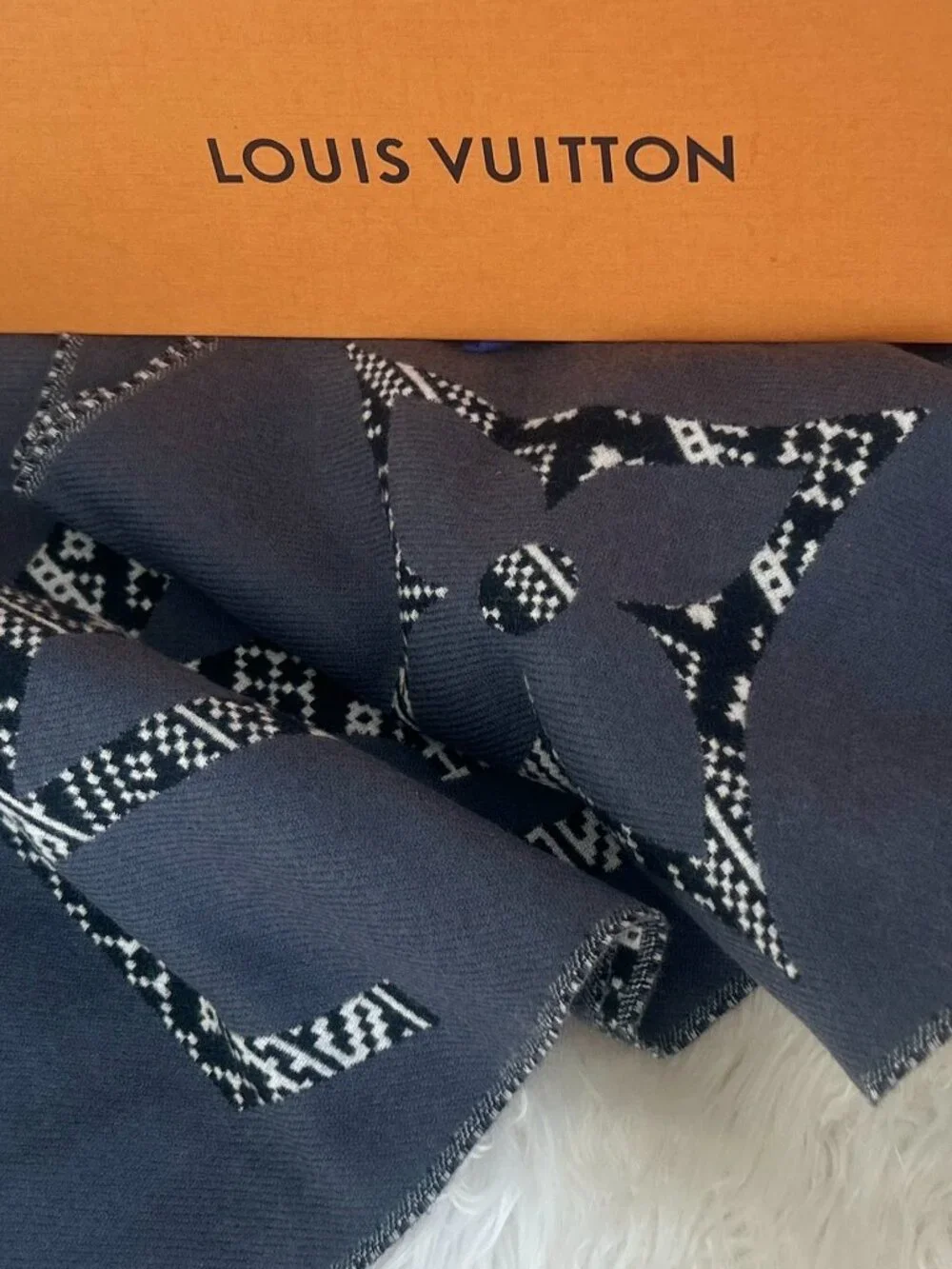 Special Edition Louis Vuitton Monogram Keffiyeh Scarf